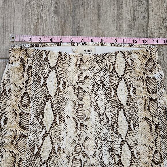 Savanna Jane Pants Womens L Snake Print Flared Knit Stretch High Waist Boho Y2K - Picture 5 of 12